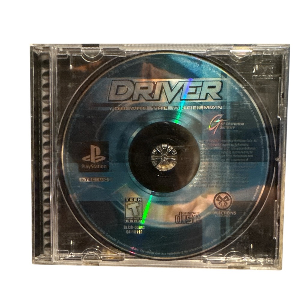 Driver PS1 Video Game No Manual Sony PlayStation‎ Disc No Front Cover